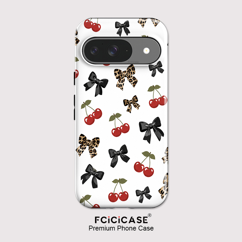 Google Pixel 8A - Fcicicase Bow Knots Cherry Phone Case