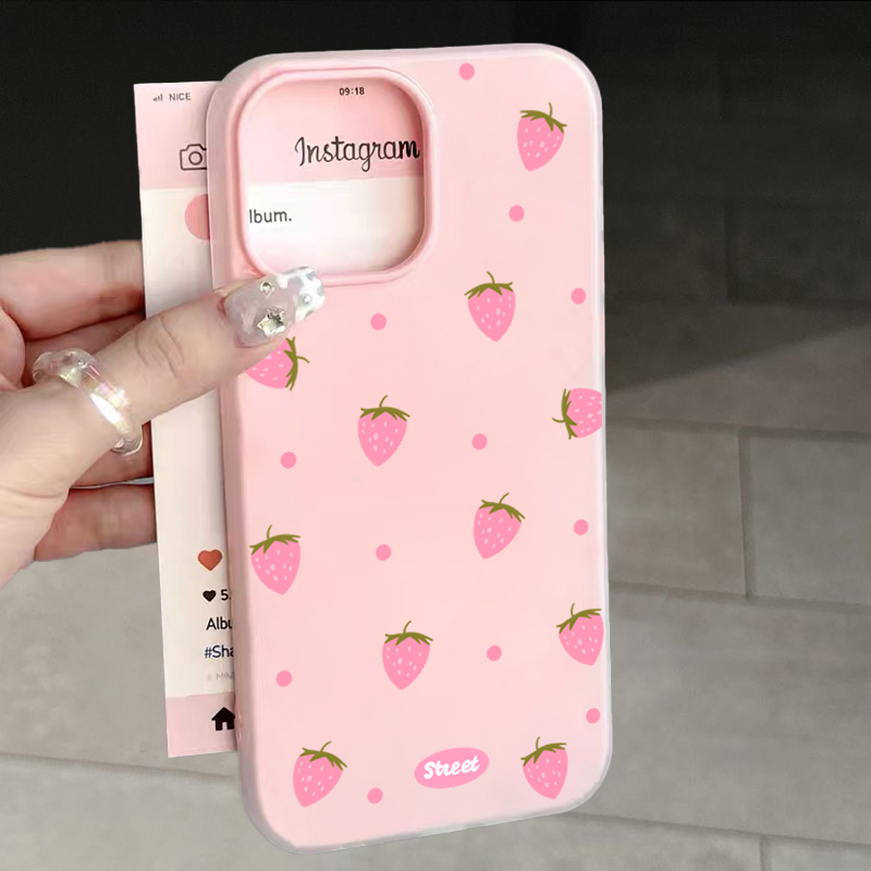 Sweet Pink Strawberry Pattern  - Samsung Galaxy S24 评论和价格