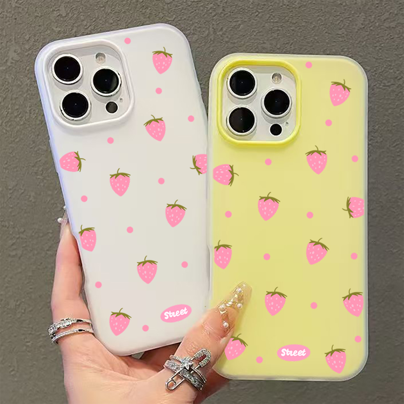 Sweet Pink Strawberry Pattern  - Samsung Galaxy S24 评论和价格