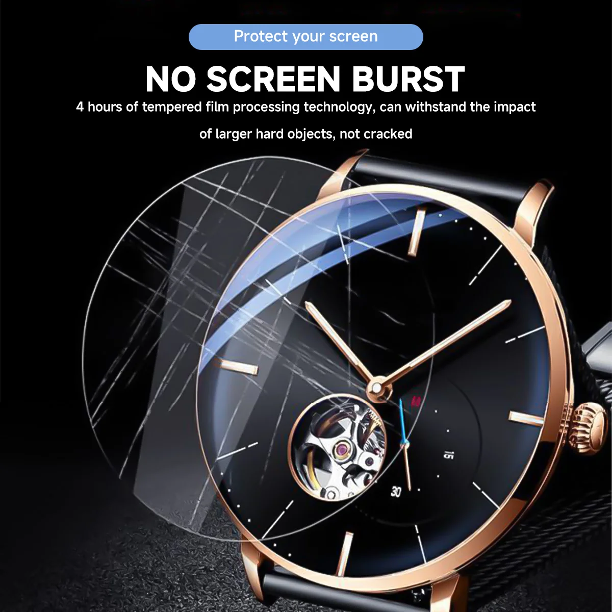 26-46mm Universal Tempered Gla - Smartwatch Screen Film 评论和价格