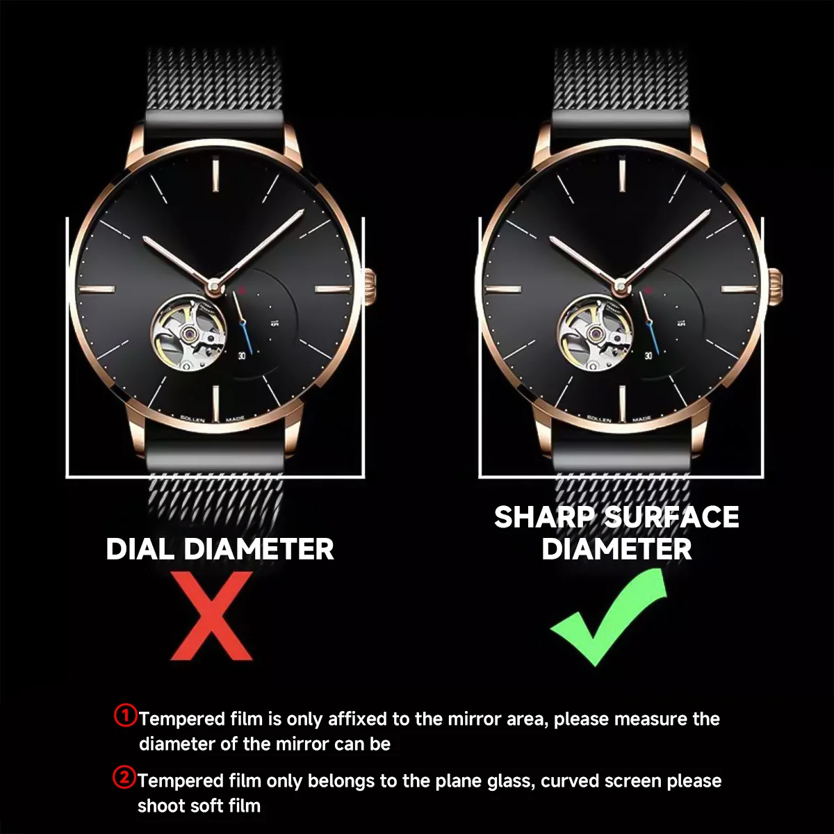 26-46mm Universal Tempered Gla - Smartwatch Screen Film 评论和价格
