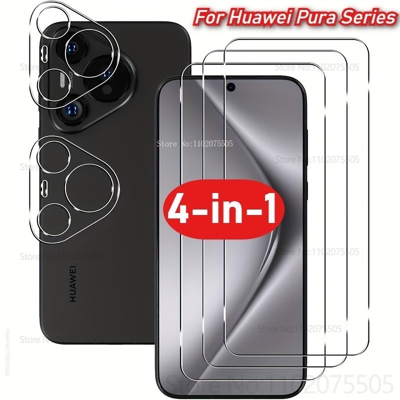 [4-in-1]2Pcs Full Coverage Tem - Huawei Pura 70 评论和价格