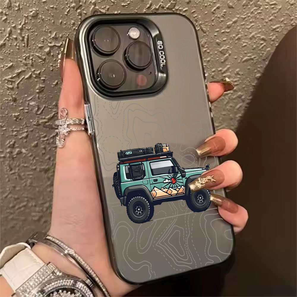 Simple Car Pattern Phone Case  - Apple Iphone 15 评论和价格