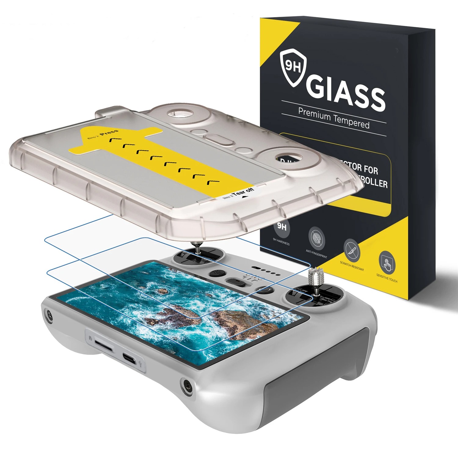 For DJI Flip/Air3/3S/Mini3/4pr - Glass Protector Auto 评论和价格