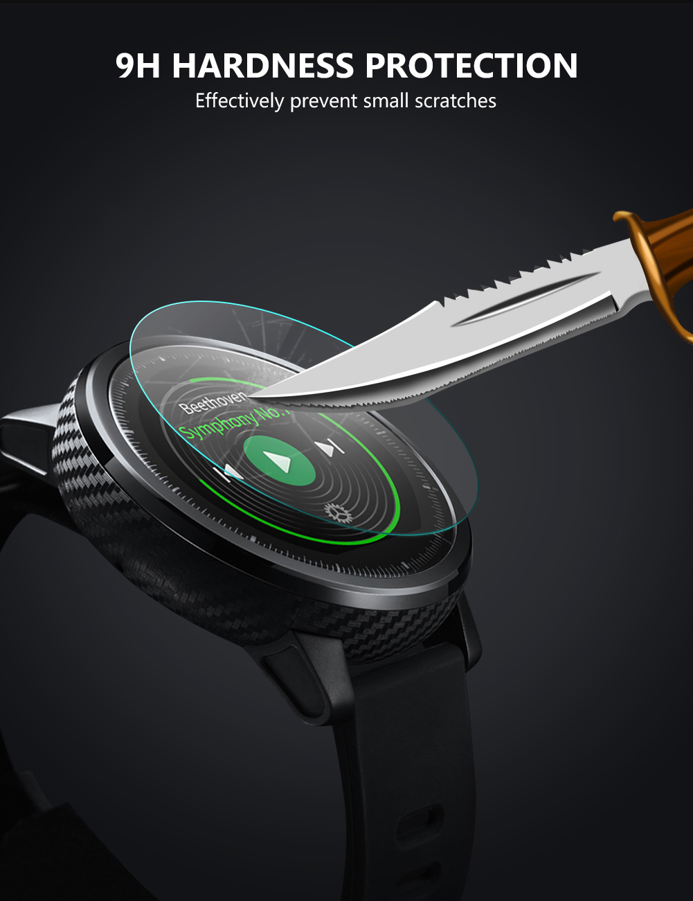 2PACK Round Watches Tempered G - Smartwatch Screen Film 评论和价格