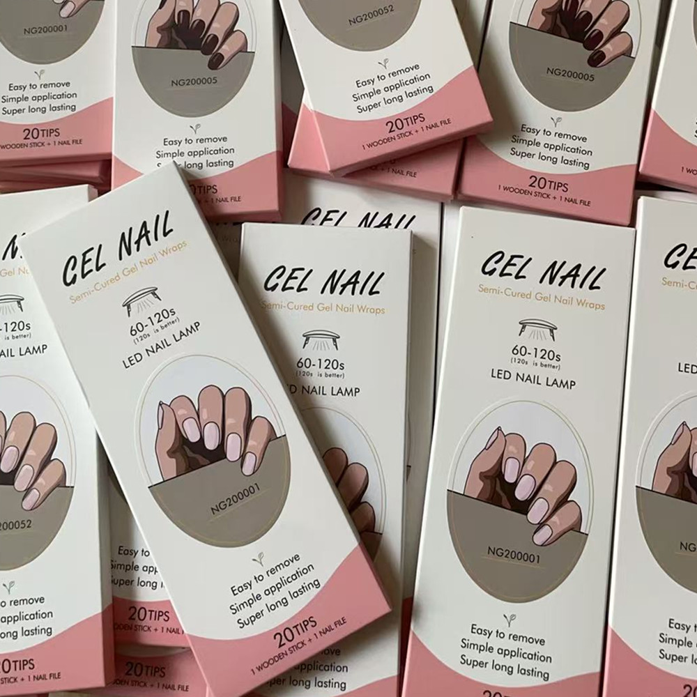 Huizi French Gel Nail Strips P - Full Cover Adhesive 评论和价格