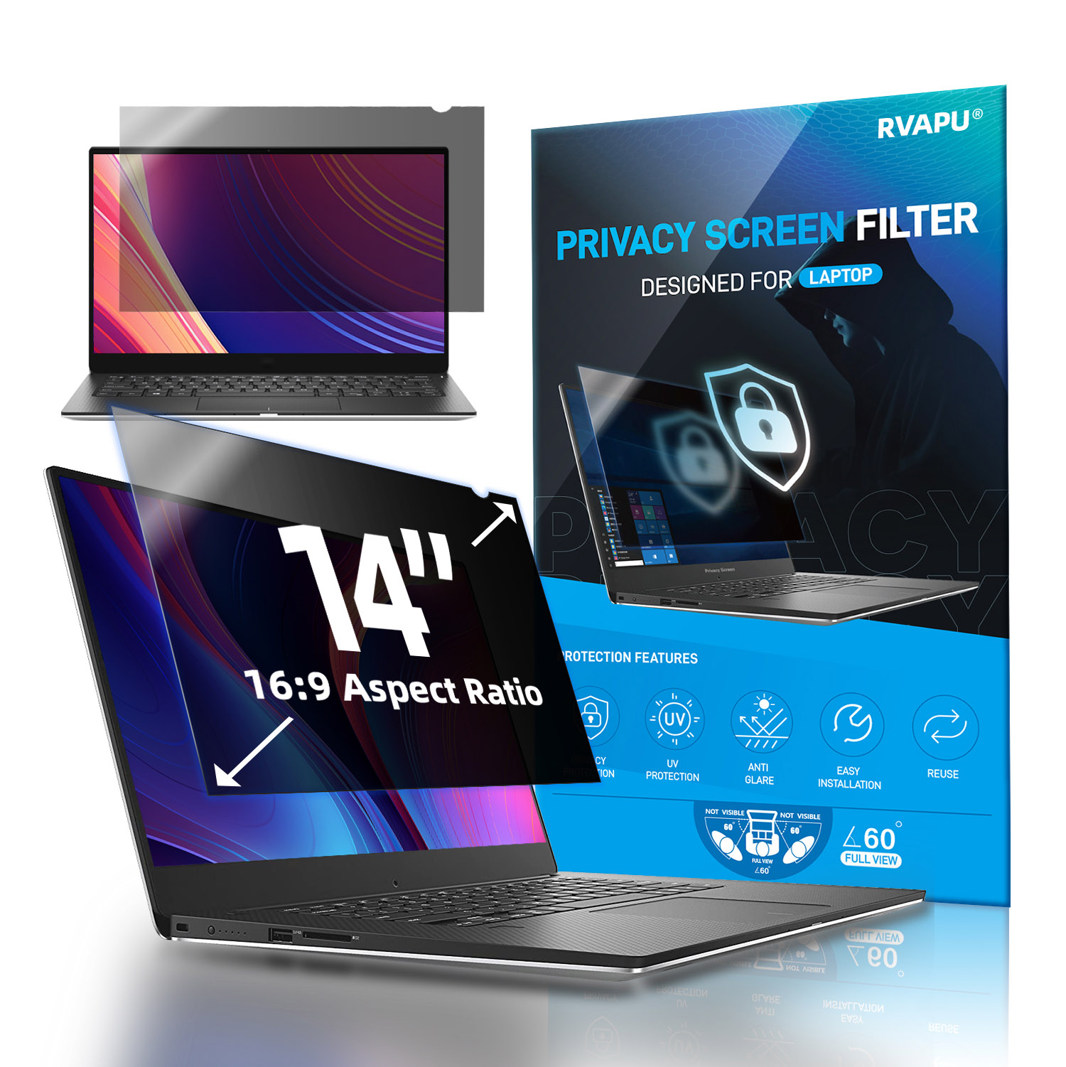 For Laptop 14 inch Privacy Ant - Matte Anti Glare Screen 评论和价格
