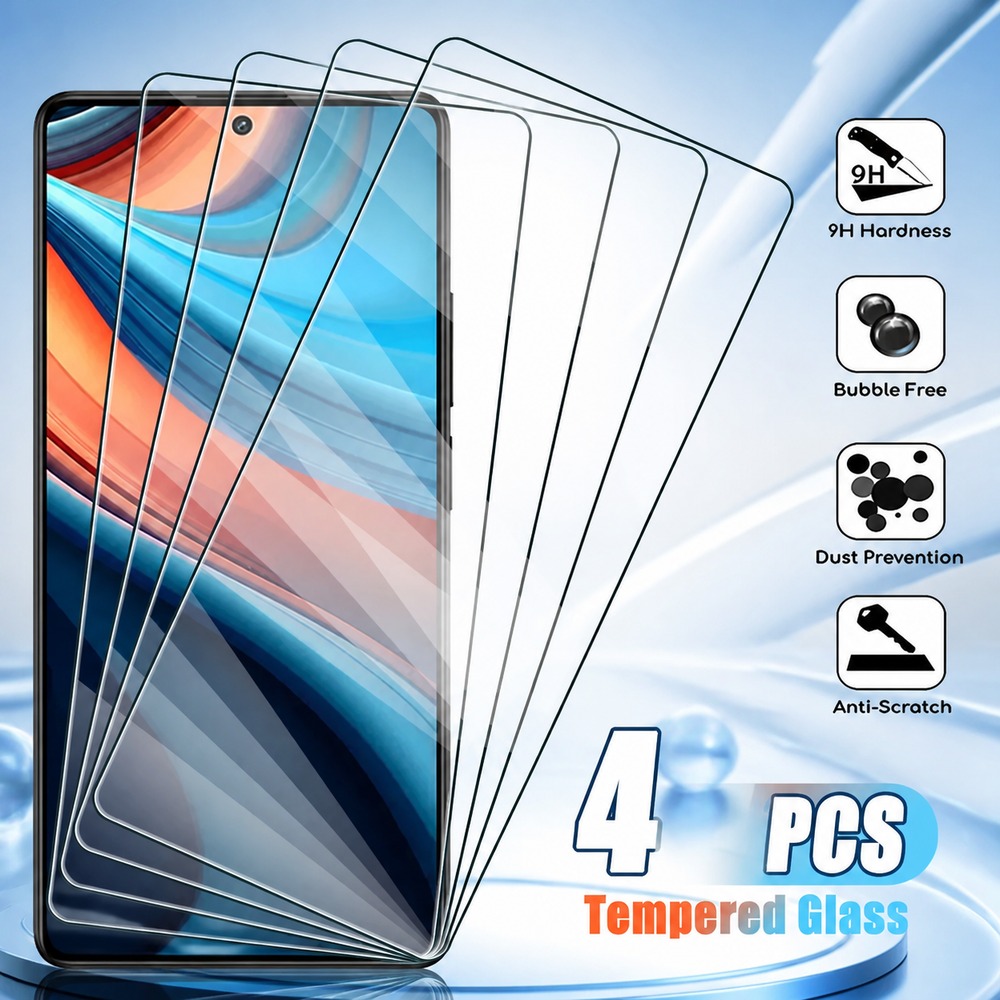 4PCS Tempered Glass For Realme - Realme C67 评论和价格